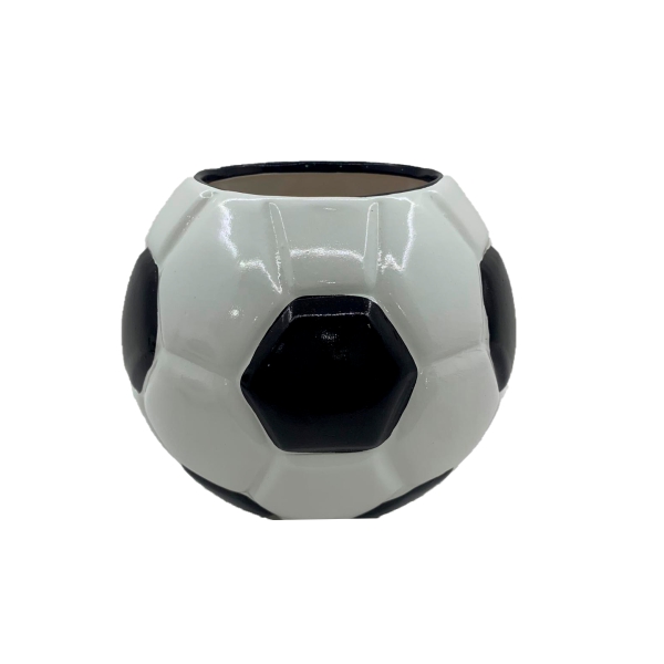 Vaso Branco e Preto Bola 